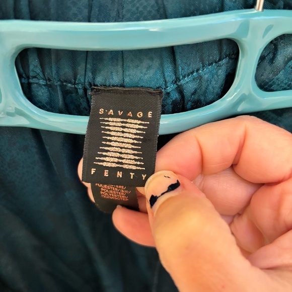 Savage X Fenty Men’s Pajama Teal Green Loungewear Pants Size XS 2 Pockets - Picture 2 of 13